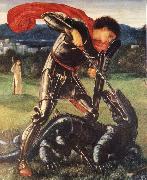 Sir Edward Coley Burne-Jones Saint George and the Dragon oil on canvas